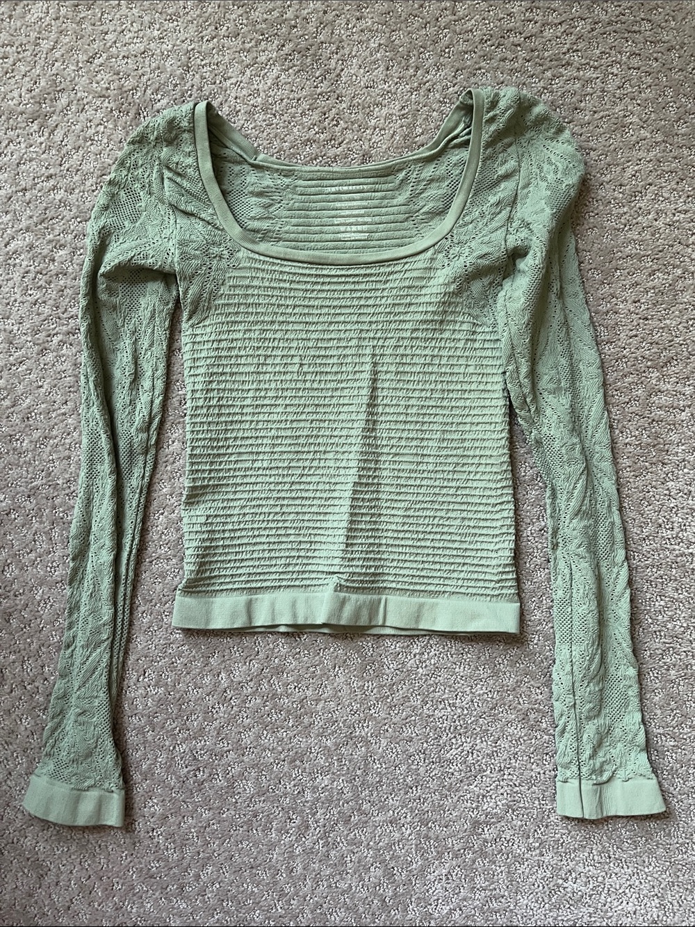 Free People So Many Likes stretch lace top